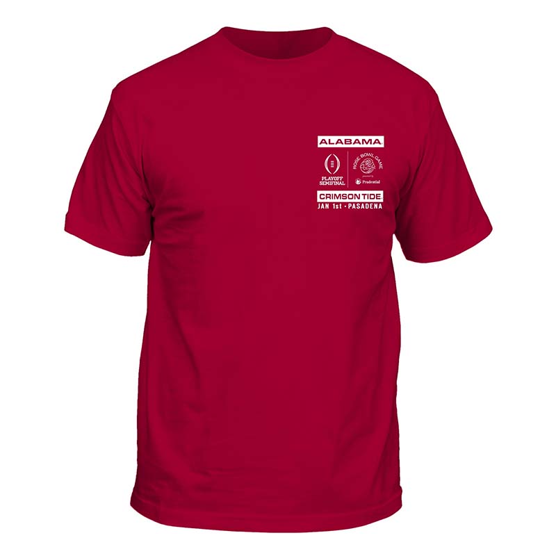Alabama 2023 Rose Bowl Roses Short Sleeve T-Shirt