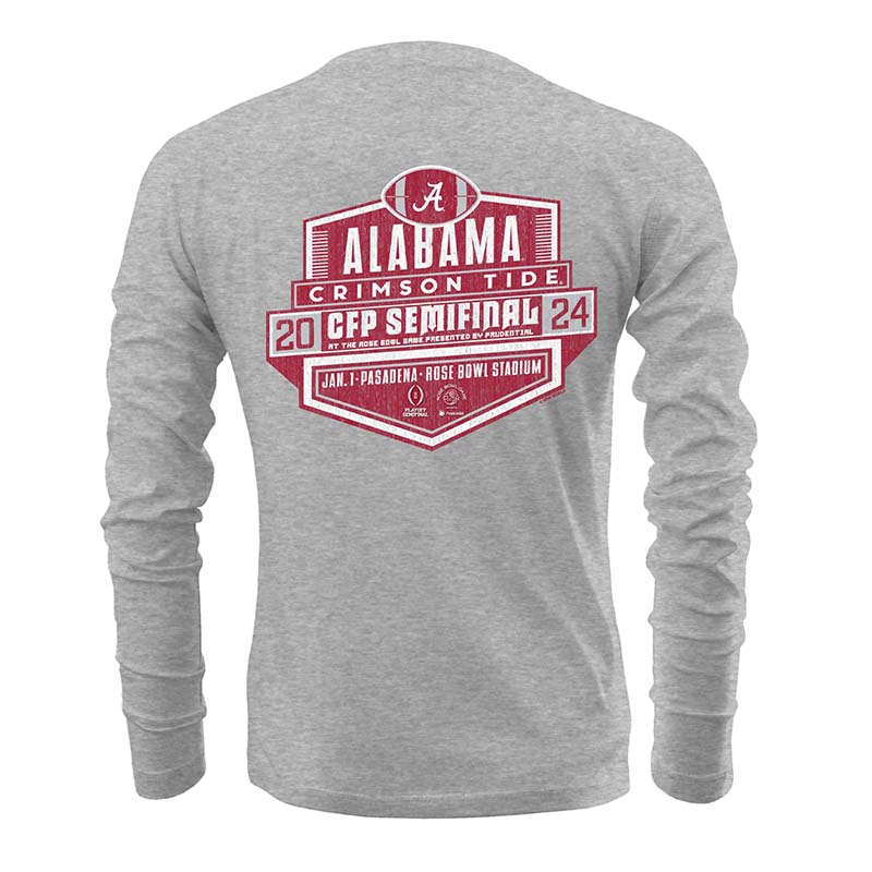 Alabama 2023 Rose Bowl Shield Long Sleeve T-Shirt