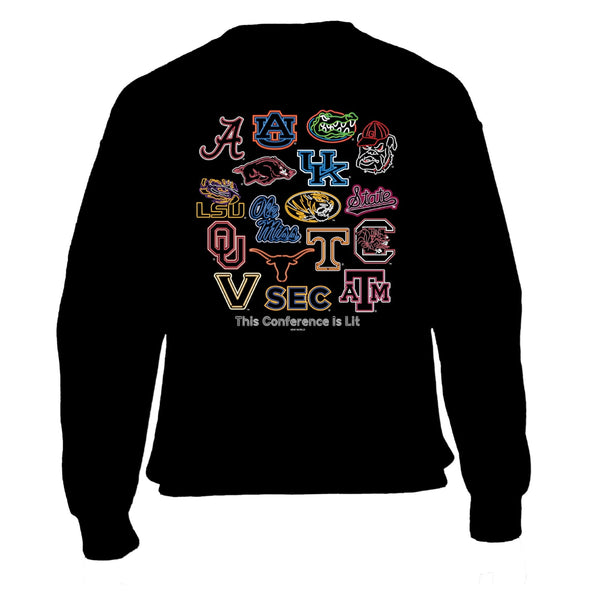 SEC Neon Signs Crewneck Sweatshirt