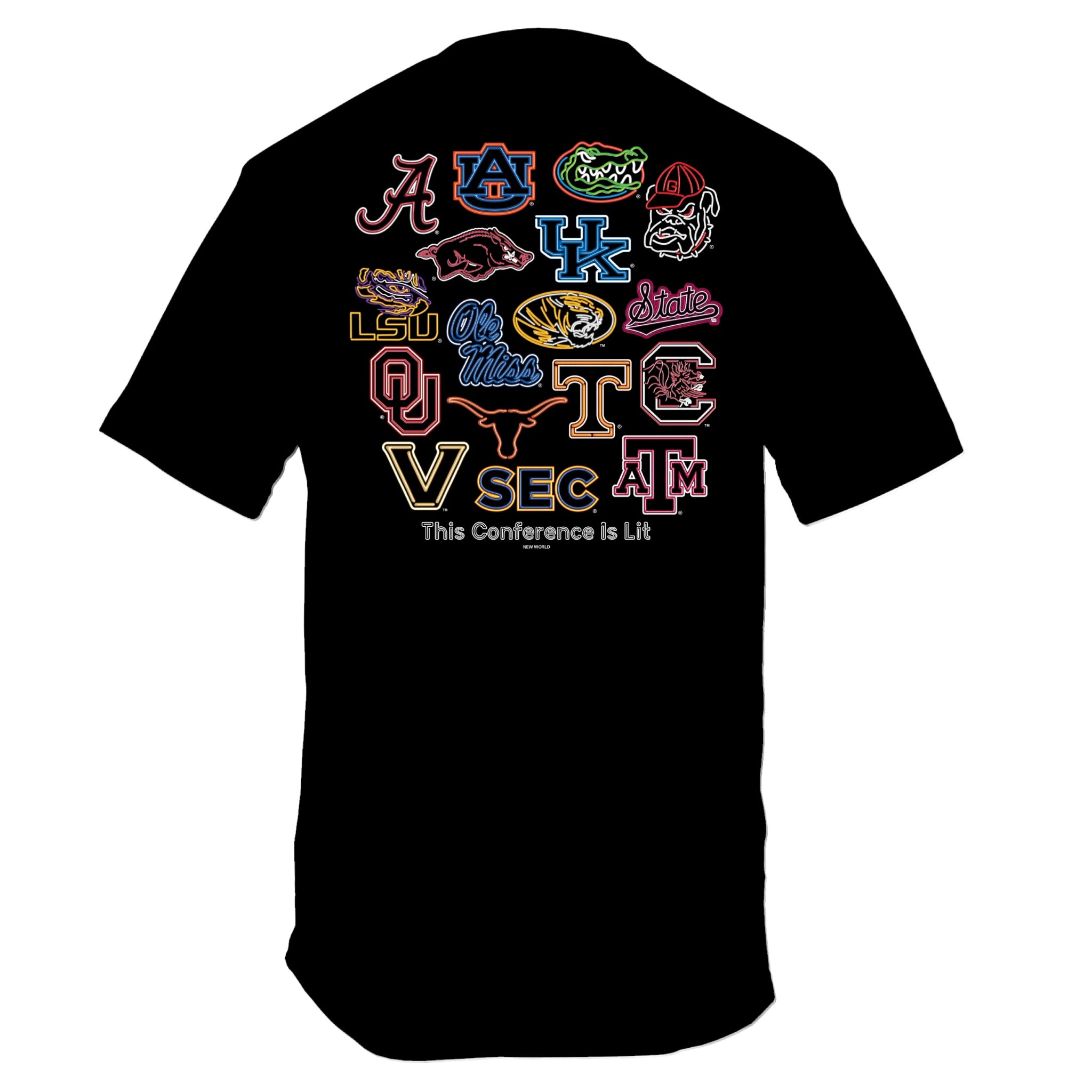 シャツ neon sign    Breaker shirt SEC Neon Signs Short Sleeve T-Shirt | Palmetto Moon