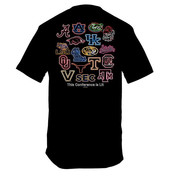 SEC Neon Signs Short Sleeve T-Shirt | Palmetto Moon