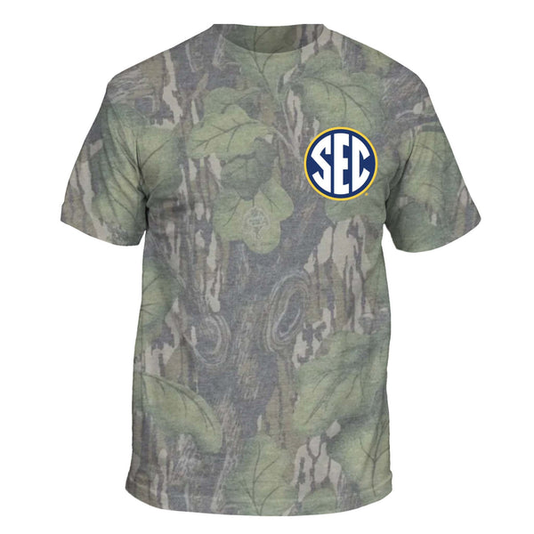 SEC Circle Logos Short Sleeve T-Shirt in Full Foliage
