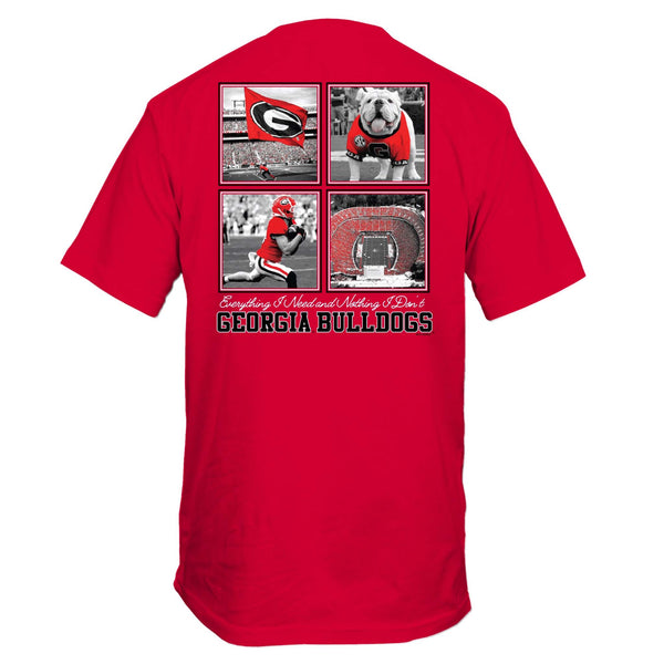 Georgia Bulldogs Collage Short Sleeve T-Shirt