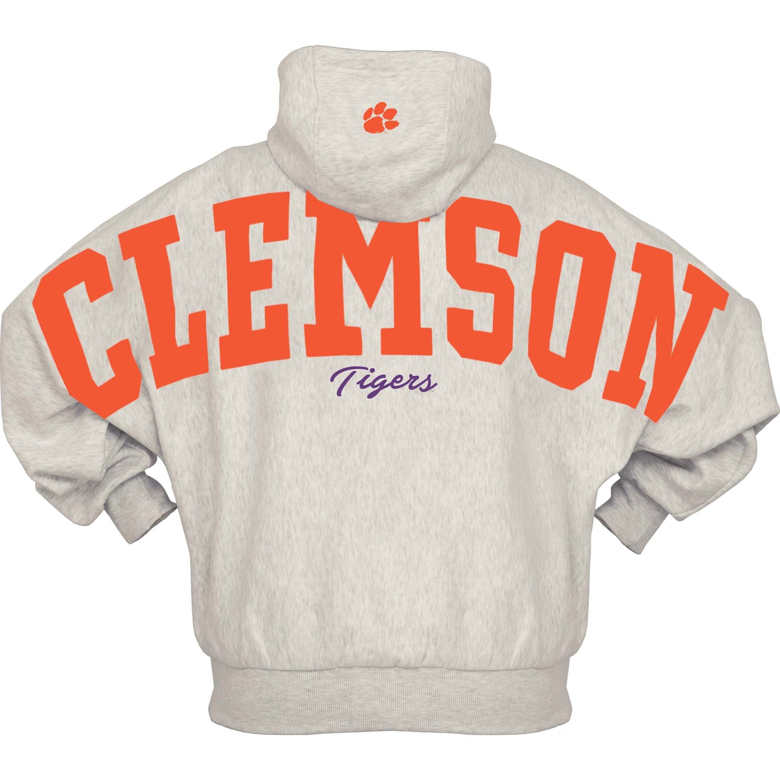 Clemson Big Text Oversized Hoodie by pressbox