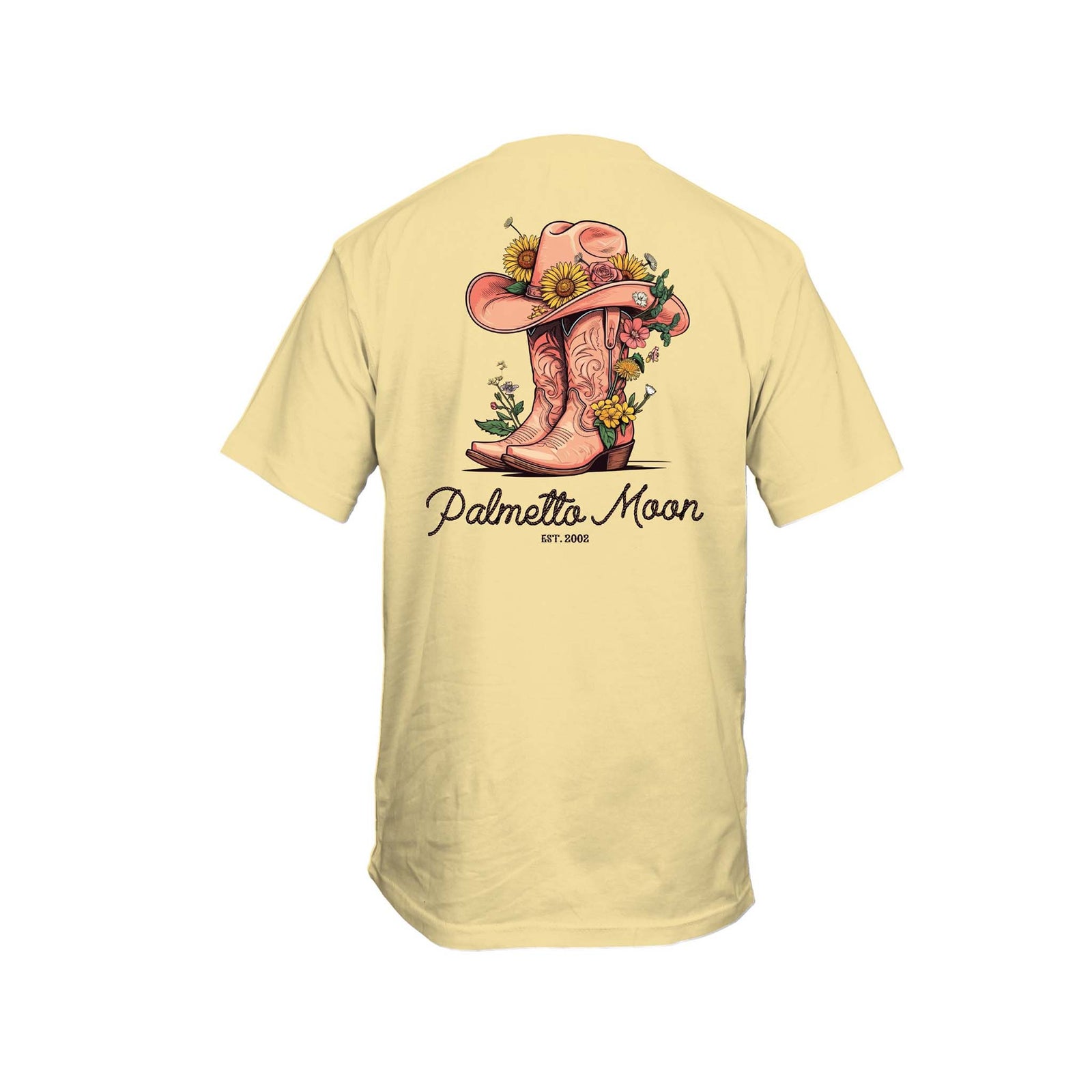 Youth Western Floral Boots Short Sleeve T-Shirt