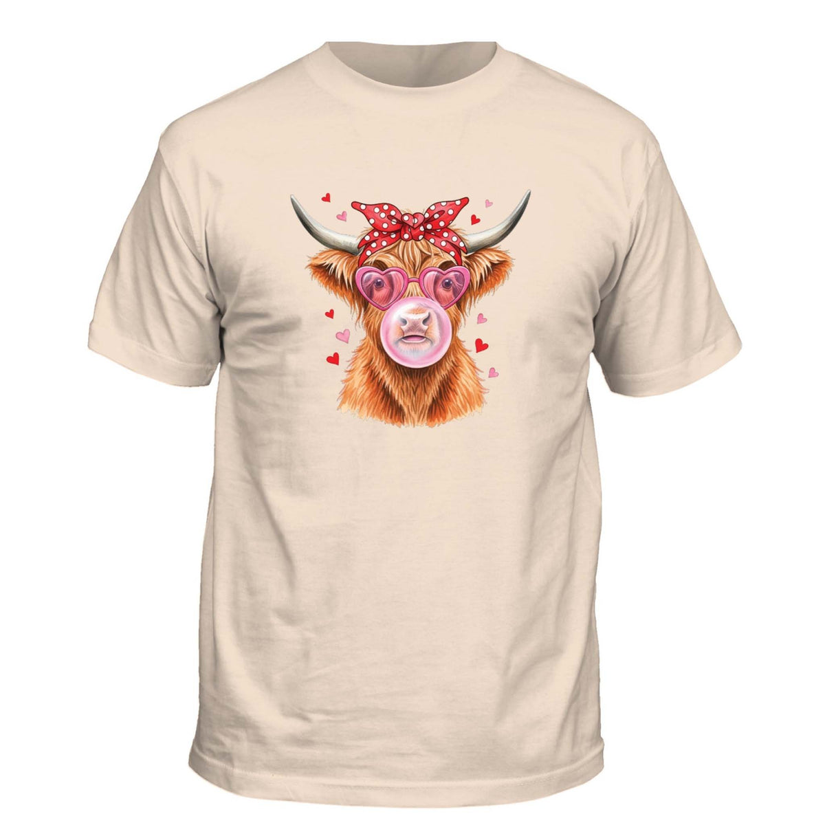 Palmetto Moon Highland Hearts Short Sleeve T-Shirt in ivory