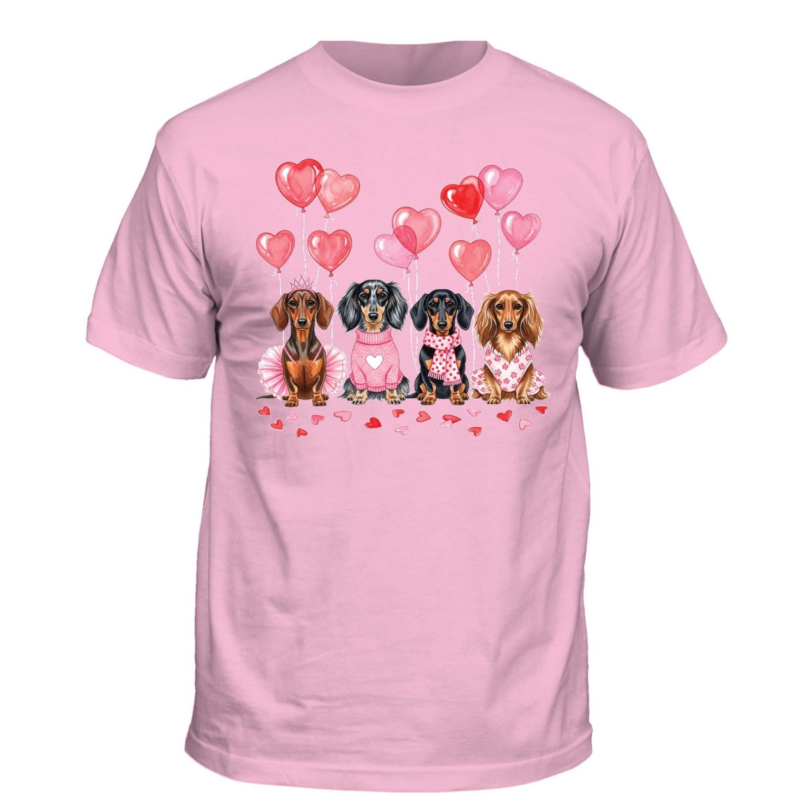 Palmetto Moon Puppy Love Short Sleeve T-Shirt in blossom pink