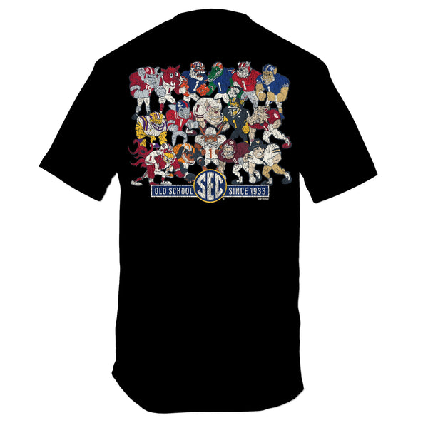 SEC Old School Mascots Short Sleeve T-Shirt