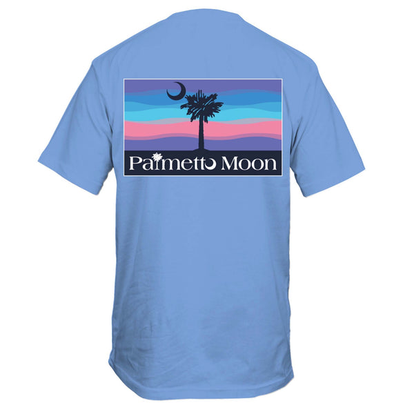 Sunset Sky Short Sleeve T-Shirt in Carolina Blue