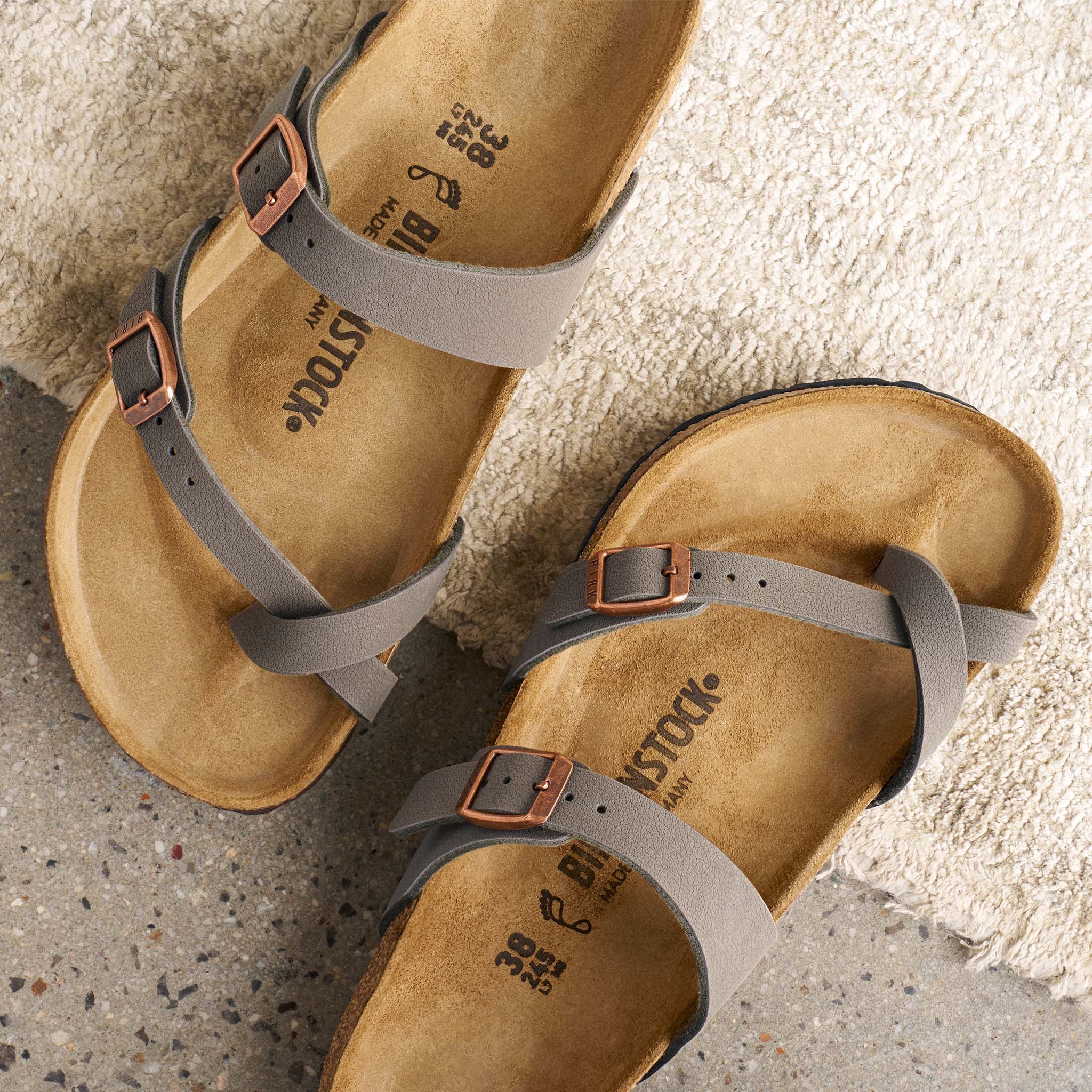 Birkenstock Mayari Sandals in Stone Palmetto Moon - Main Image