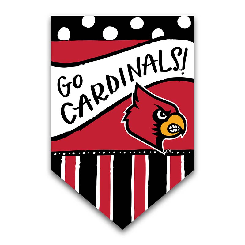 UL Go Cardinals Garden Flag
