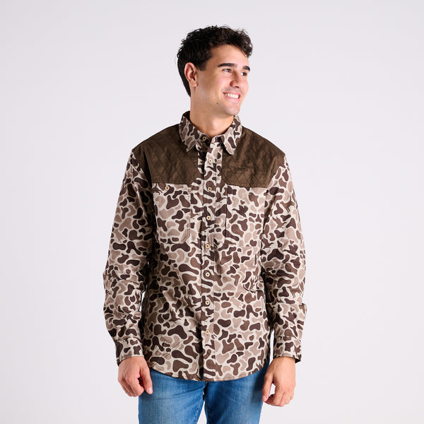 Prairie Button Down Shirt in Mosul Camo