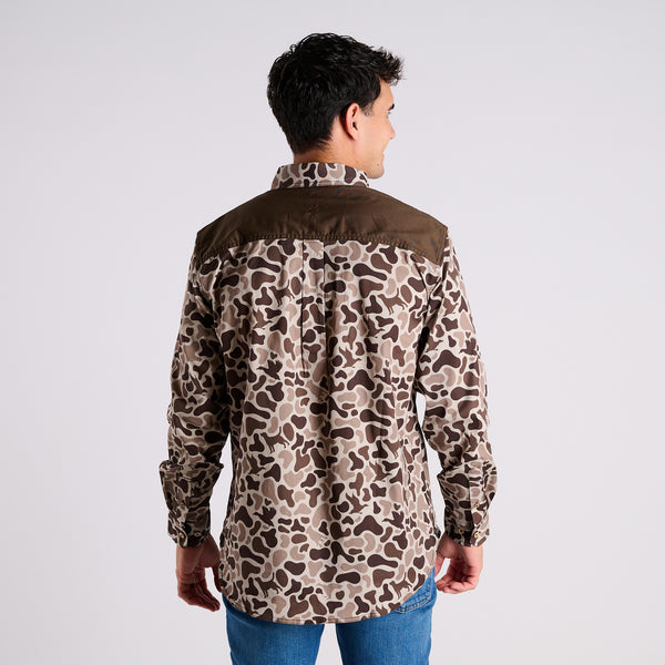 Prairie Button Down Shirt in Mosul Camo