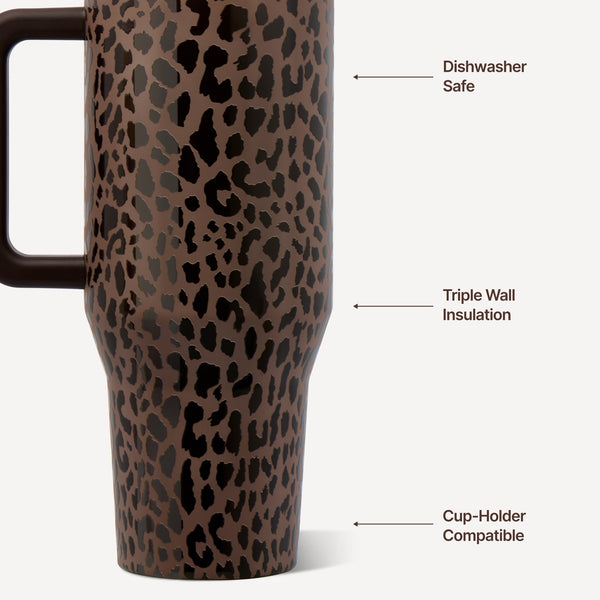 Traveler 32oz Tumbler in Leopard