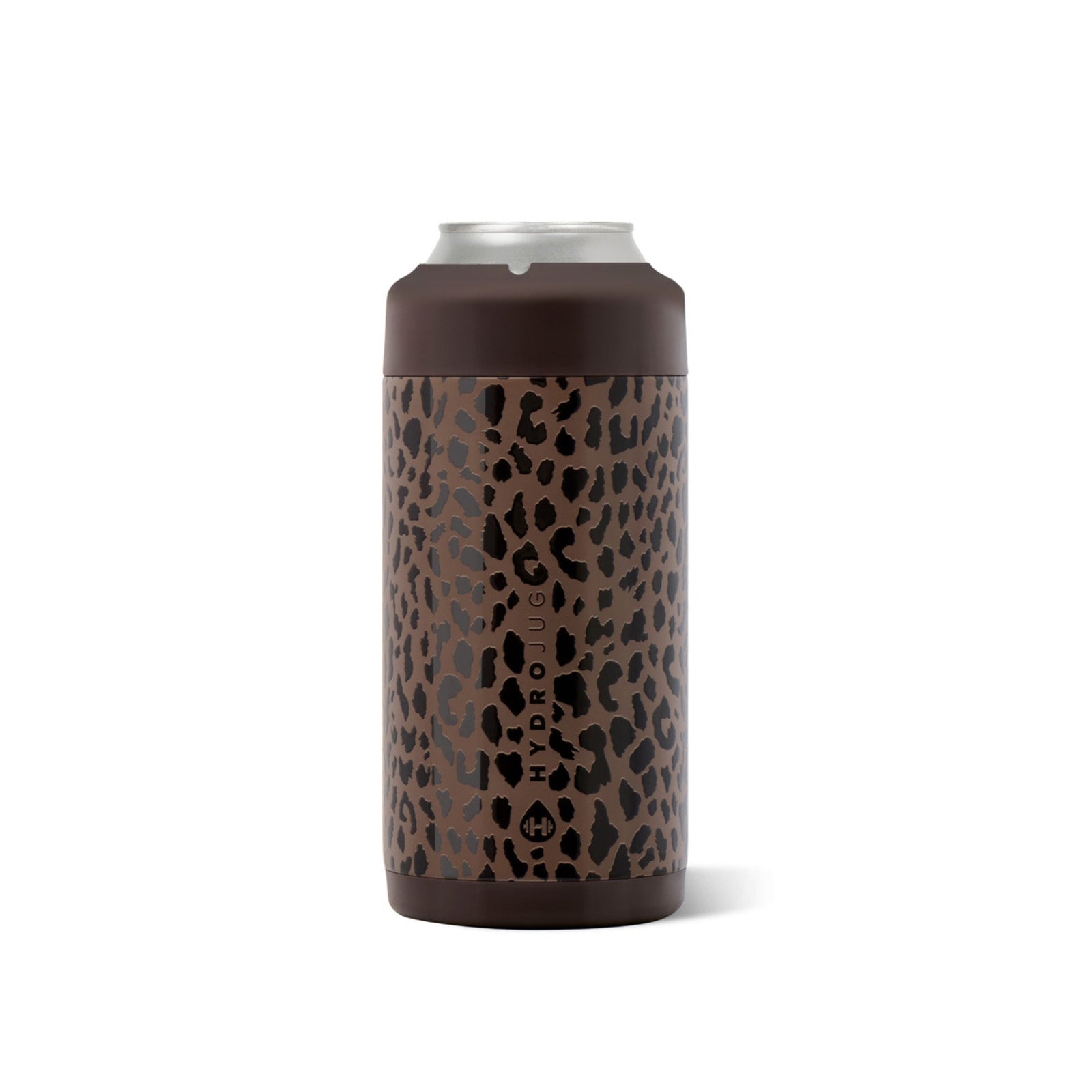 12oz Slim Can Cooler in Leopard