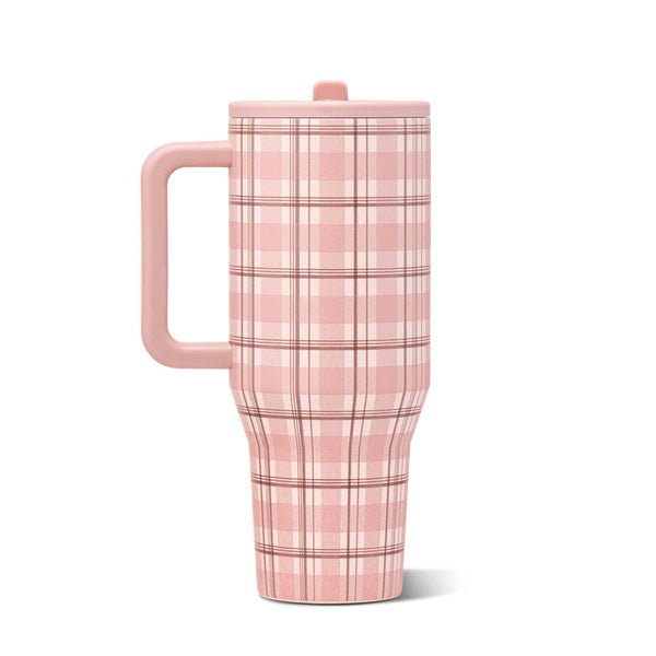 Traveler 32oz Tumbler in Pillow Talk Plaid
