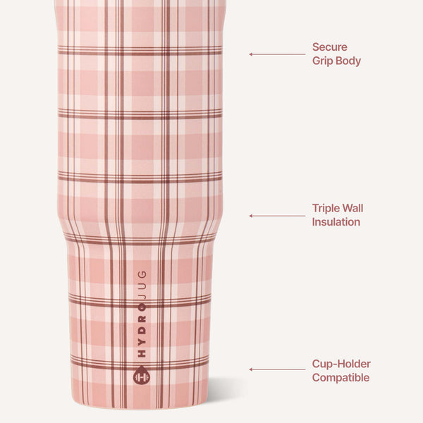 Sport 32oz Tumbler in Pillow Talk Plaid