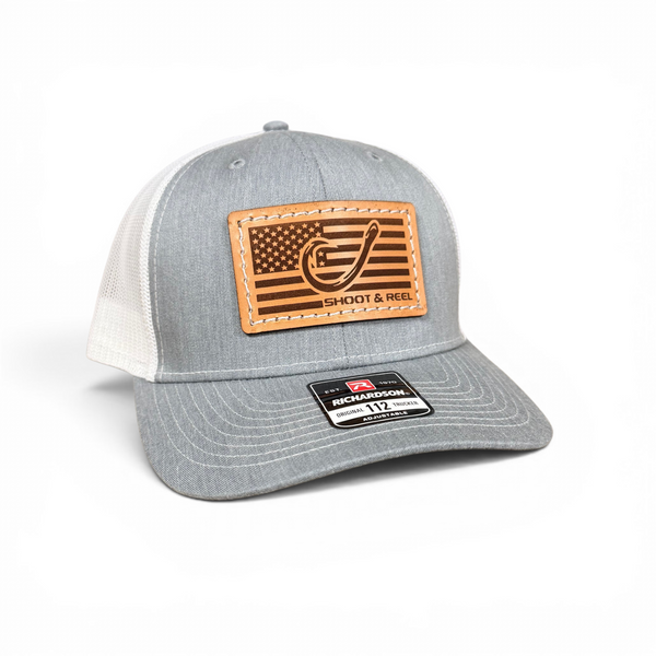 Hook and Flag Patch Trucker Hat