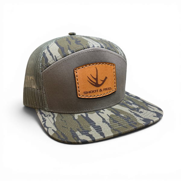 Antler Patch Flat Bill Hat
