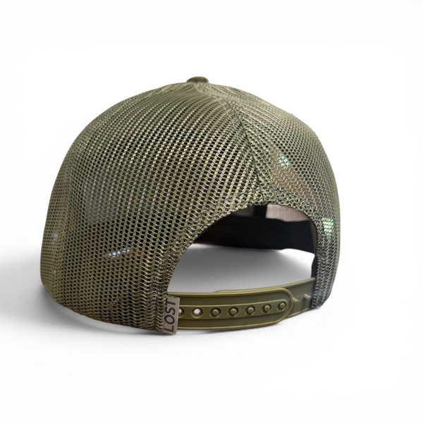 Antler Patch Flat Bill Hat