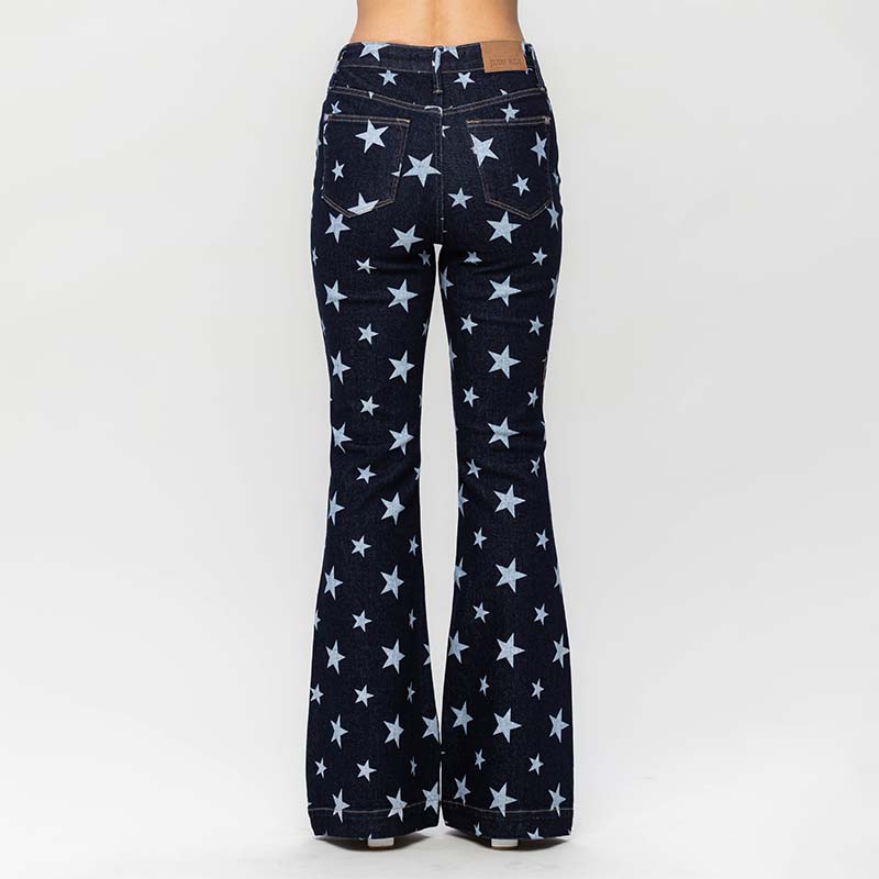 Star High Rise Flare Jeans