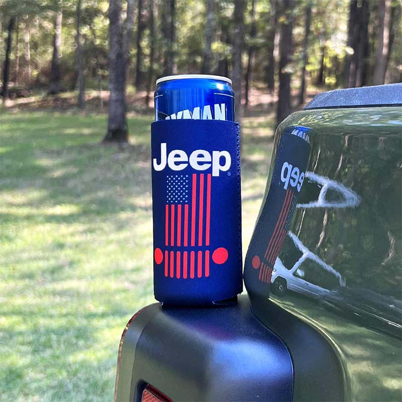 Jeep Stars and Stripes Slim Can Holder