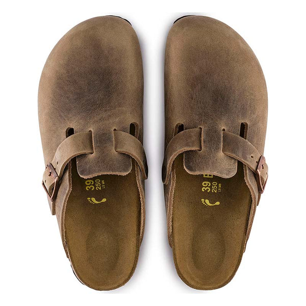 Women's Boston Oiled Leather Slip On Shoes in Tobacco