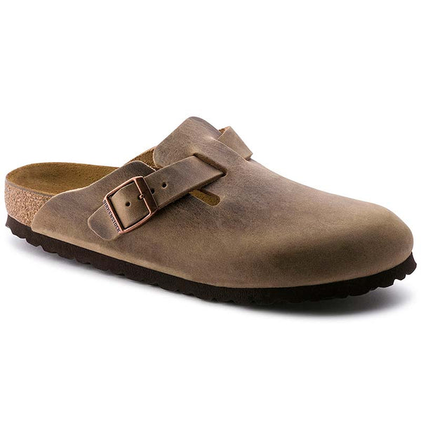 Women's Boston Oiled Leather Slip On Shoes in Tobacco