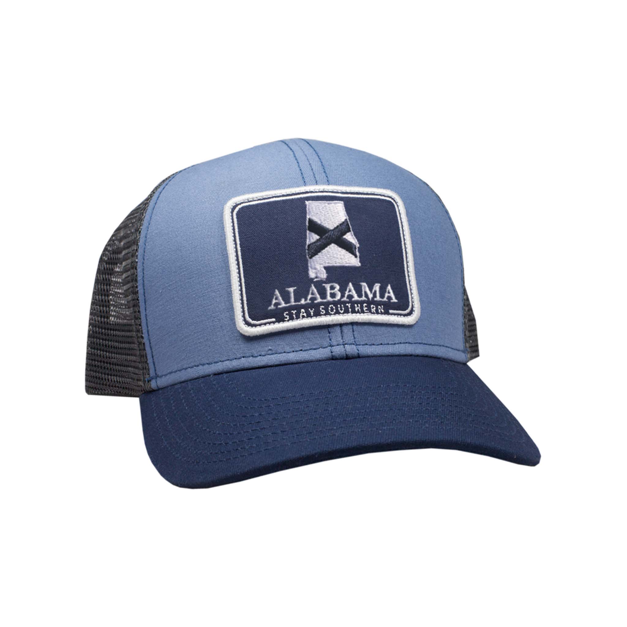 Alabama Mesh Back Trucker Hat in Lake Blue Navy