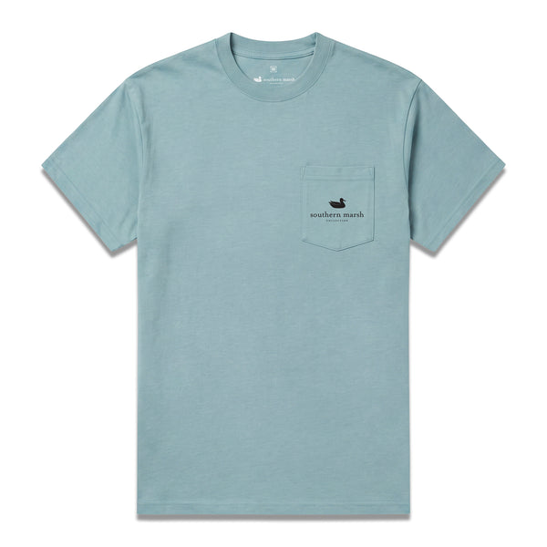 Branding Retro Camo Short Sleeve T-Shirt in Galacia Green