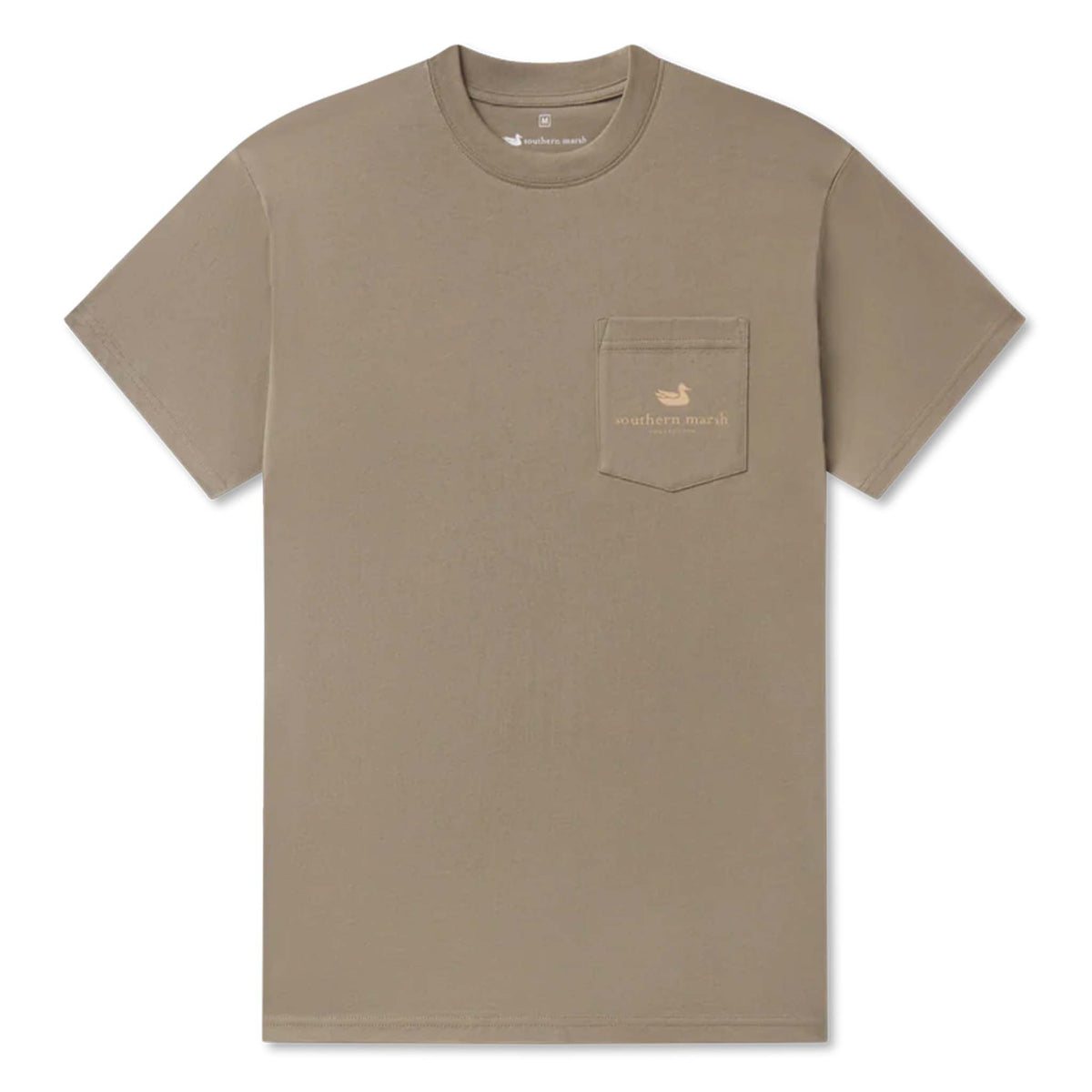 southern marsh Vintage Duck Decoy Short Sleeve T-Shirt in Stonewall Olive