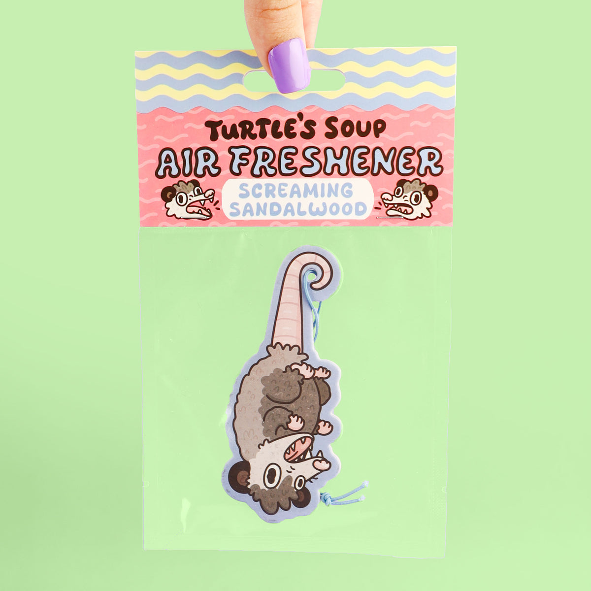 Dangling Opossum Sandalwood Scented Air Freshener