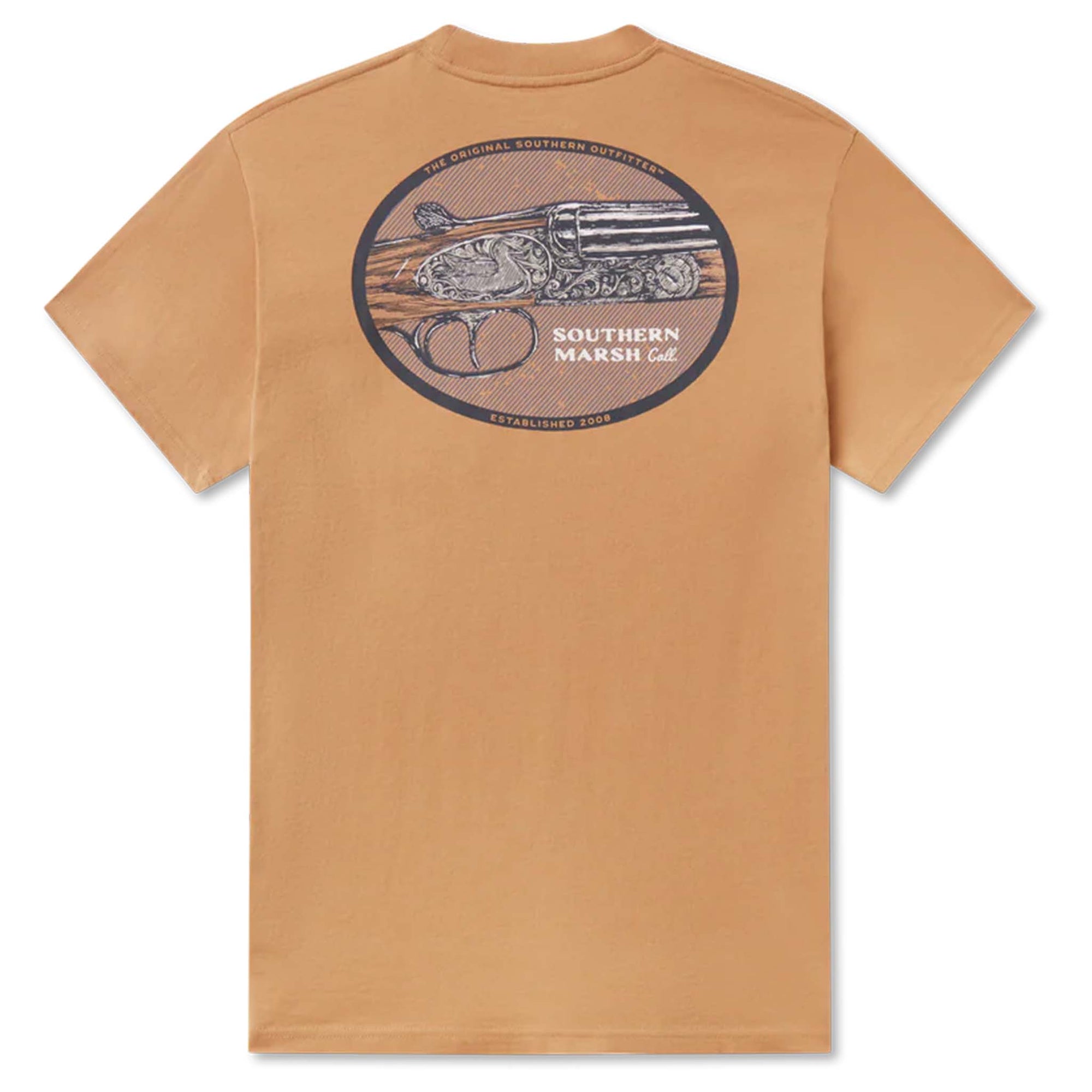 Southern Marsh Heritage Engraved Short Sleeve T-Shirt in Camel