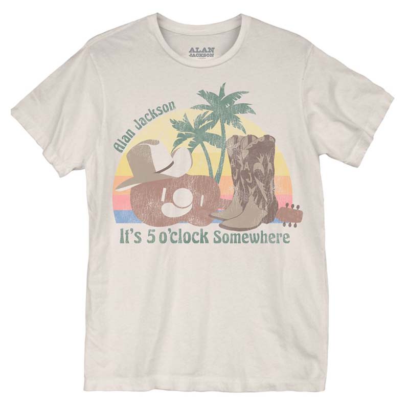 Alan Jackson 5 O&#39;Clock Somewhere Short Sleeve T-Shirt
