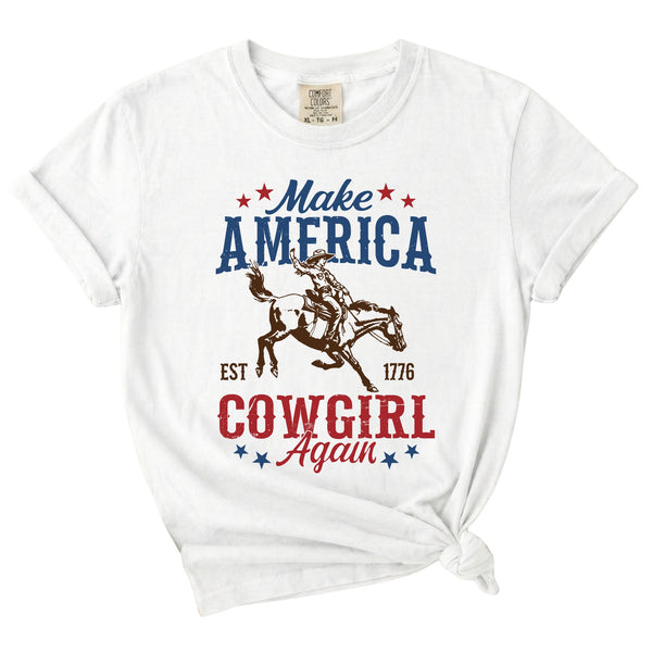 Make America Cowgirl Again Short Sleeve T-Shirt