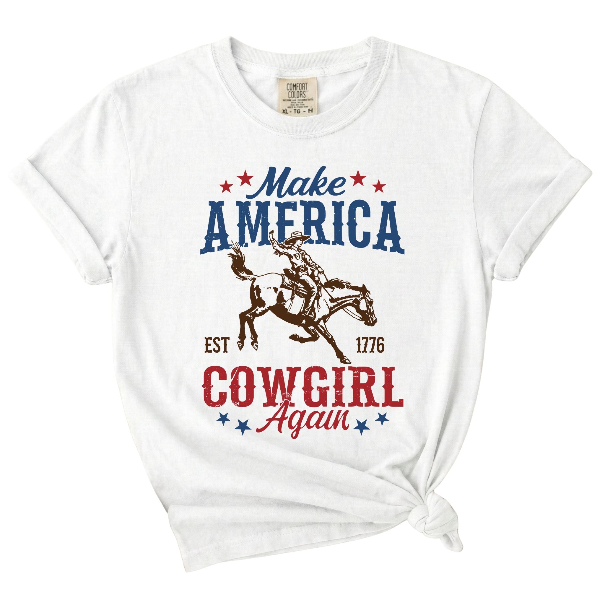 Dash Forward Make America Cowgirl Again Short Sleeve T-Shirt