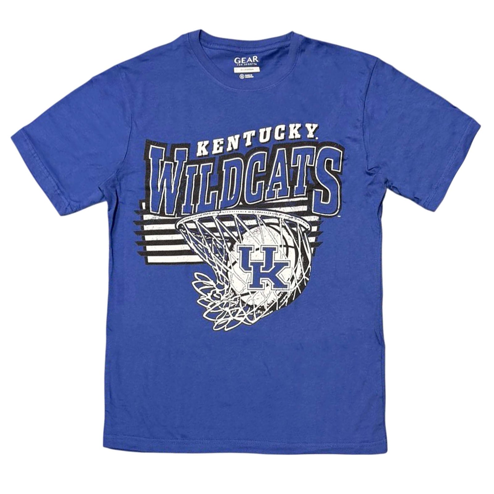 UK Wildcats Basketball Short Sleeve T-Shirt in blue by Gear 