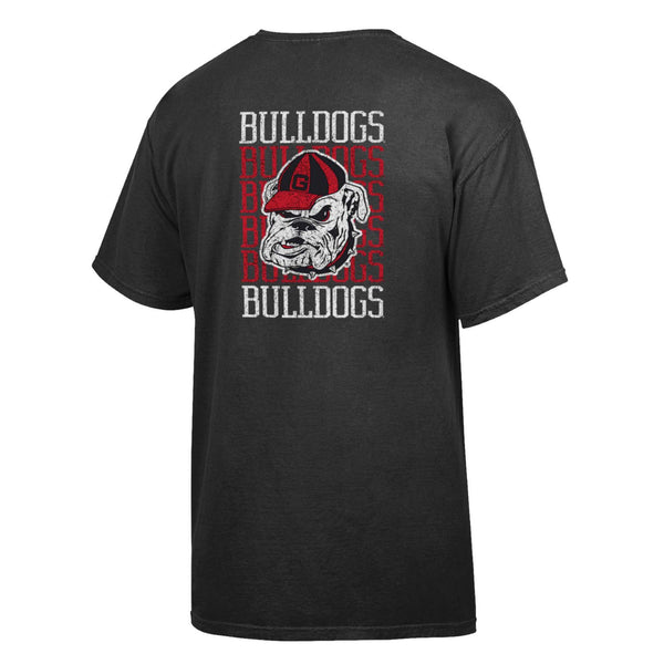 Georgia Bulldogs Repeating Logo Short Sleeve T-Shirt