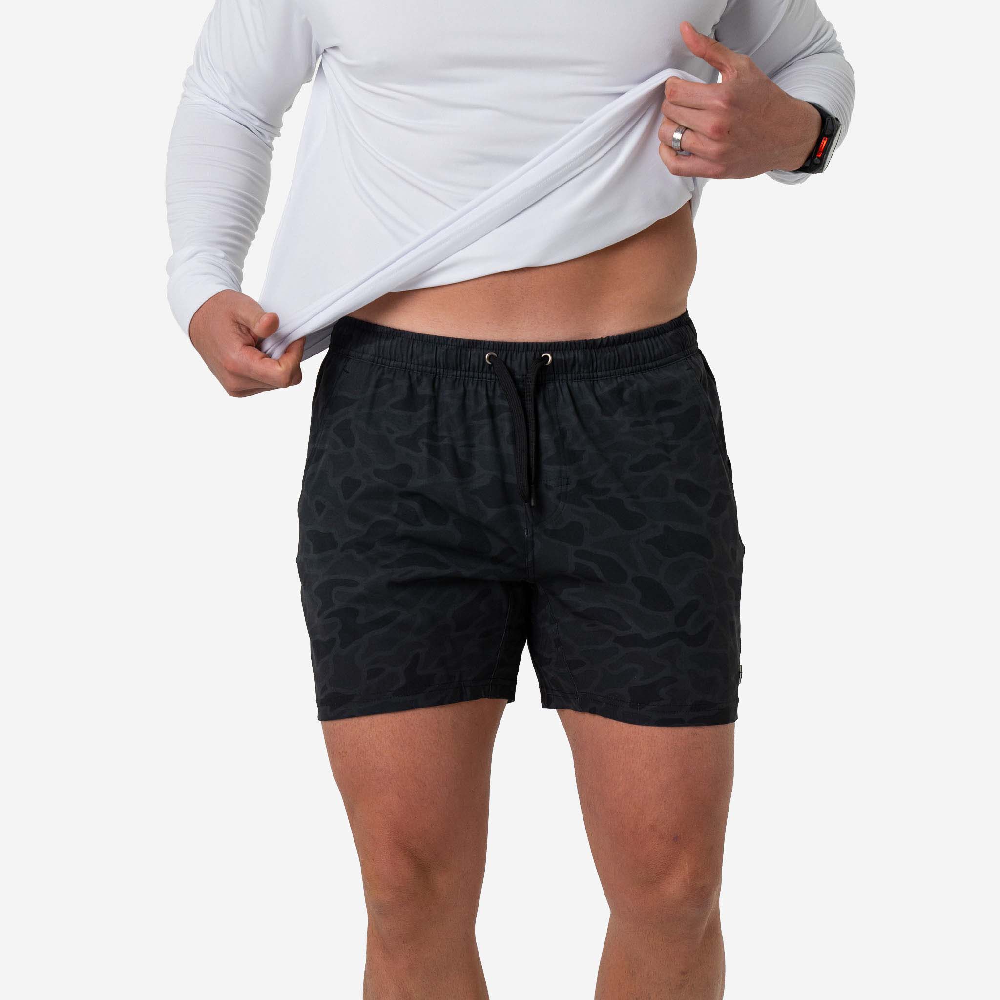 Athletic Shorts Black Camo