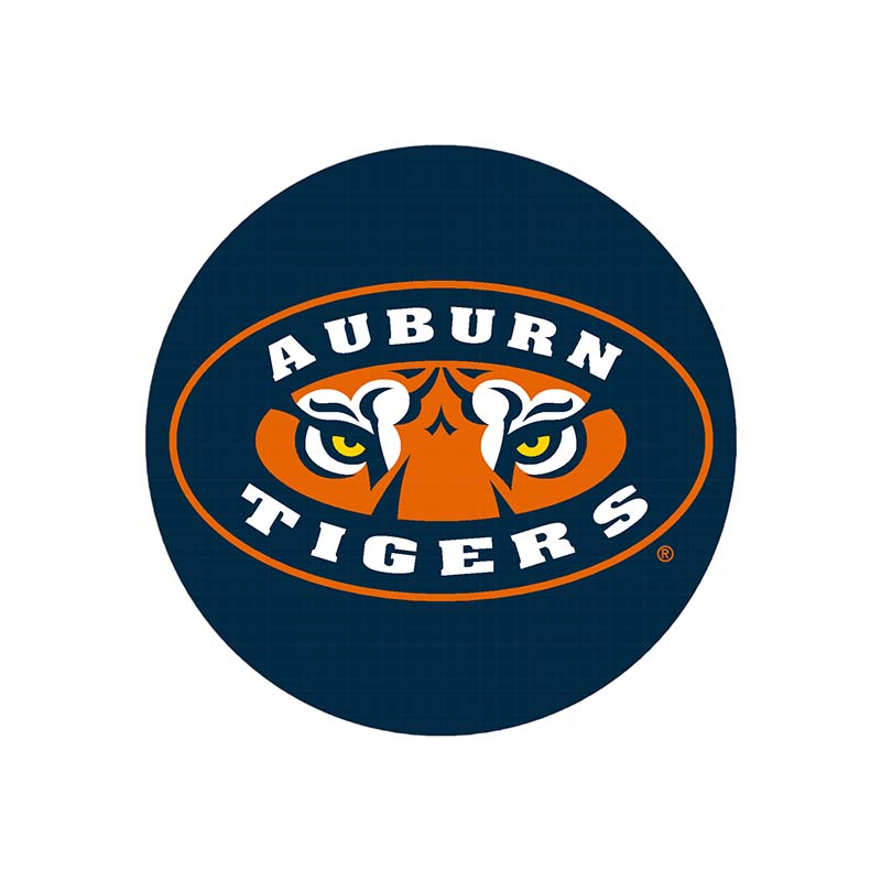 3 Inch Auburn Over Tigers Button