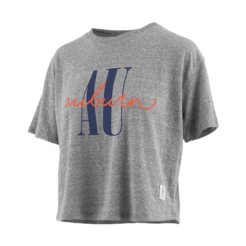 Auburn Coral Knobi Cropped Short Sleeve T-Shirt