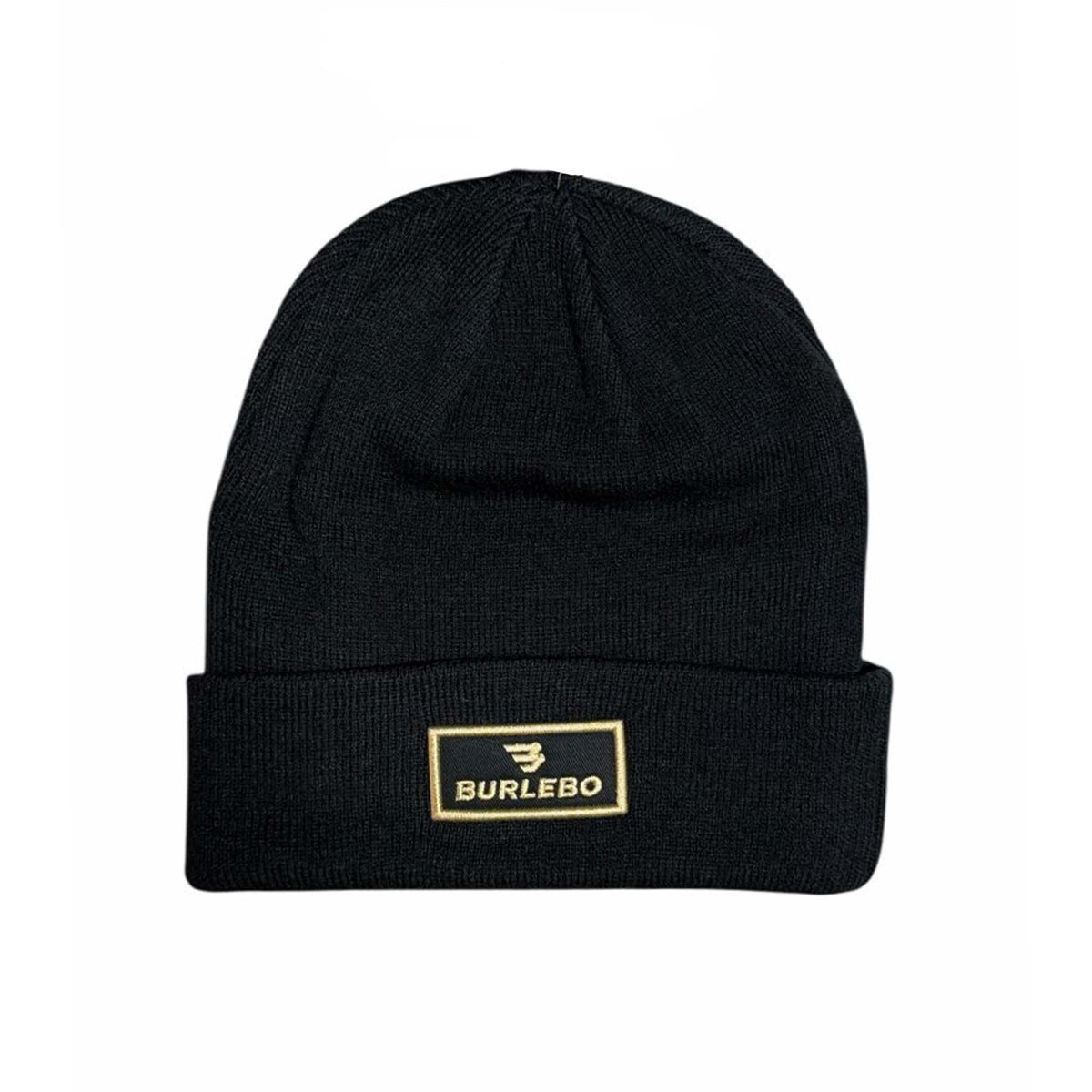 Burlebo Logo Patch Beanie in Black