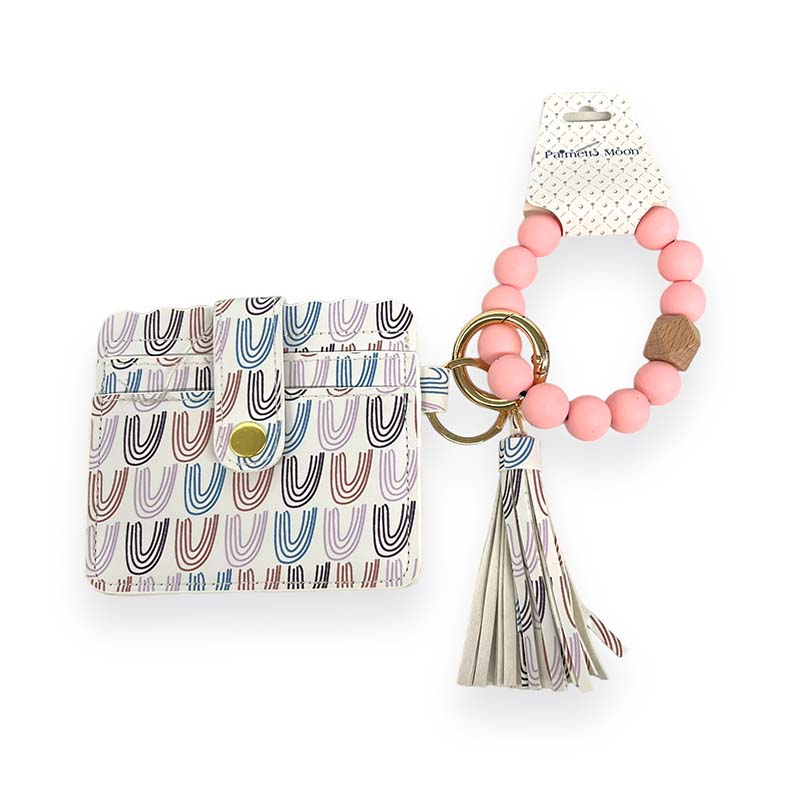 Beaded Keychain with Wallet