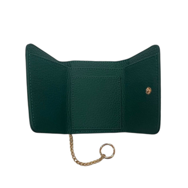 Mini Keychain Coin Purse Wallet in Green