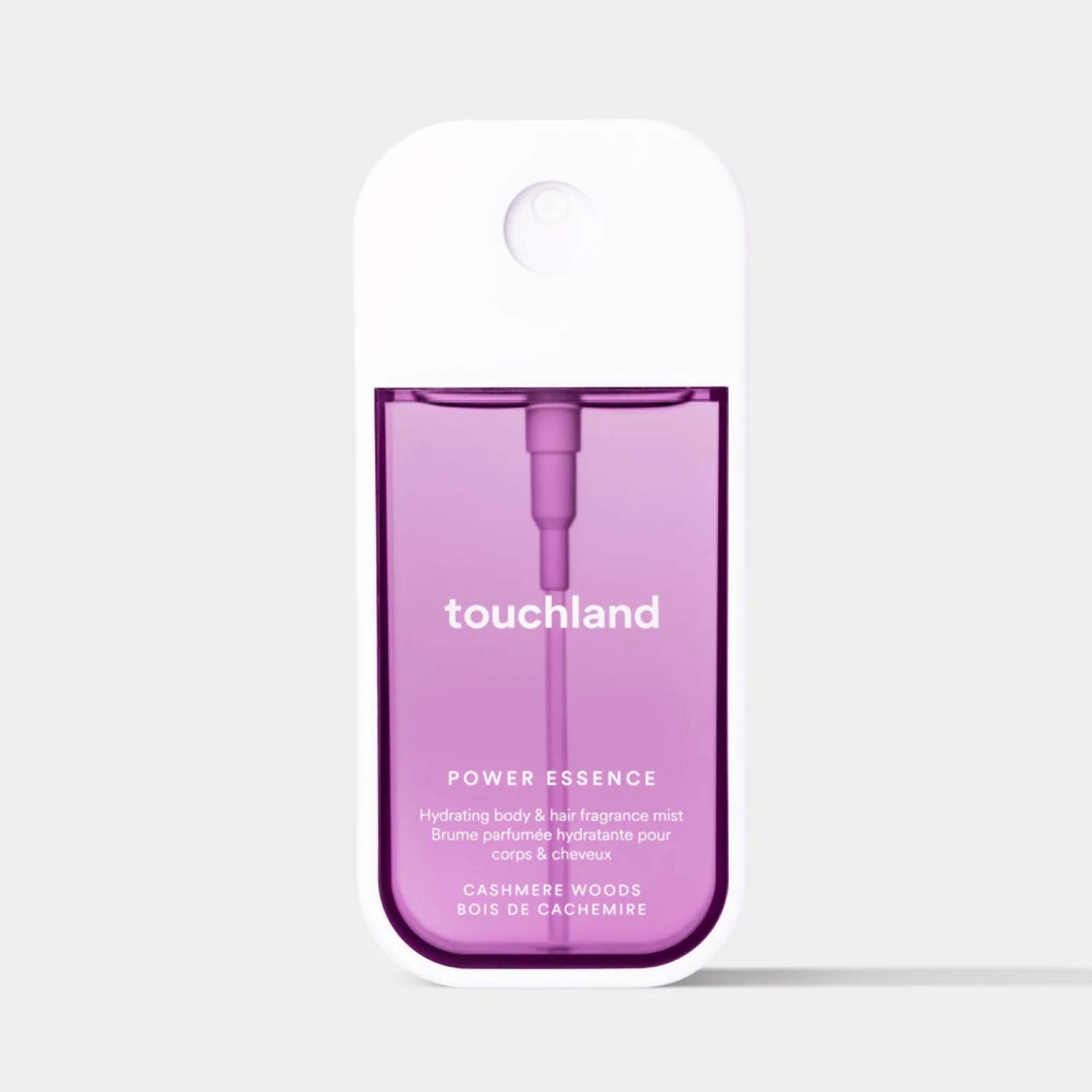 Touchland Cashmere Woods Hair & Body fragrance mist.