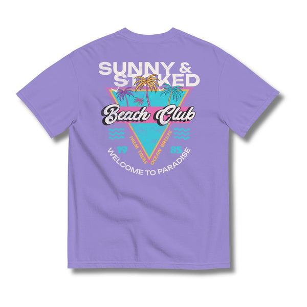 Beach Club Short Sleeve T-Shirt in Violet