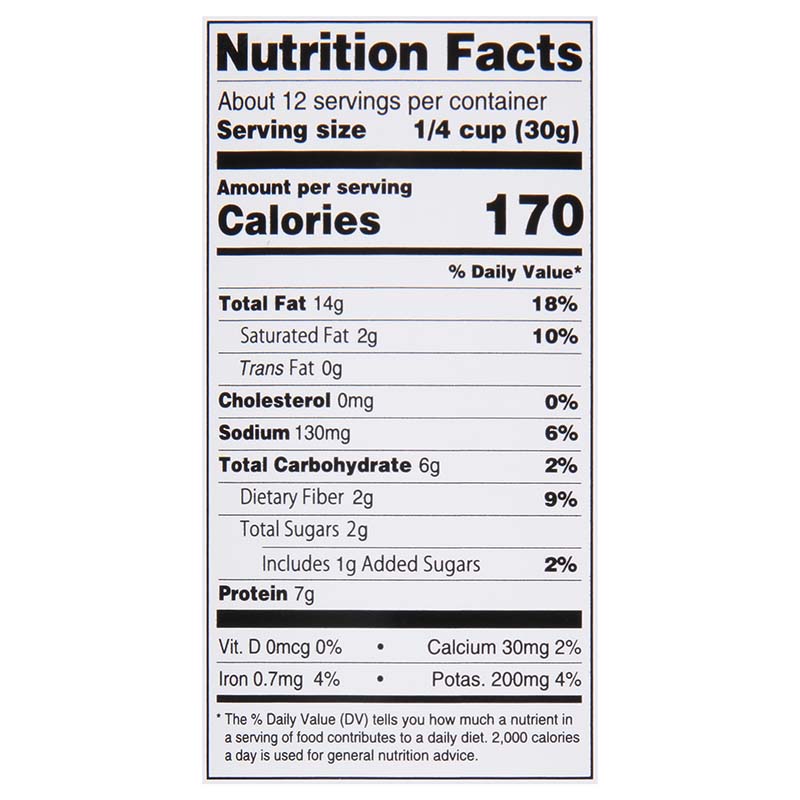 Cackalacky® Beer-B-Q® Nuts nutrition facts