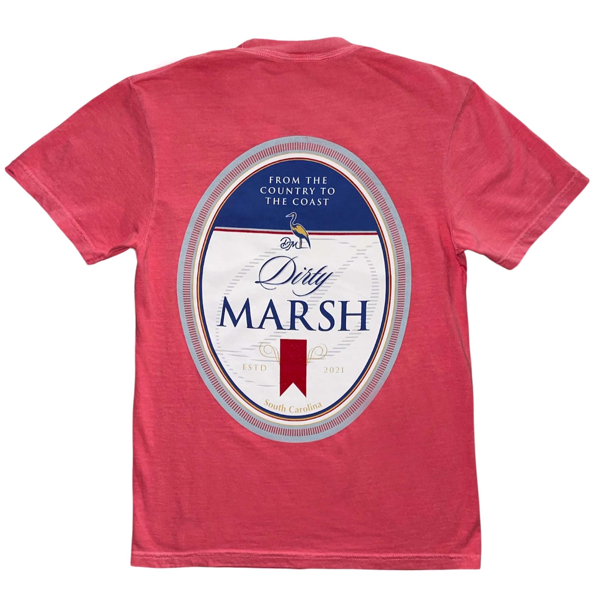 Dirty Marsh Outfitters Beer Label Short Sleeve T-Shirt in