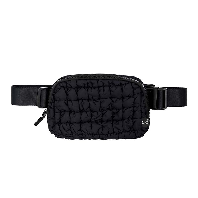 Black Puffer Belt Bag