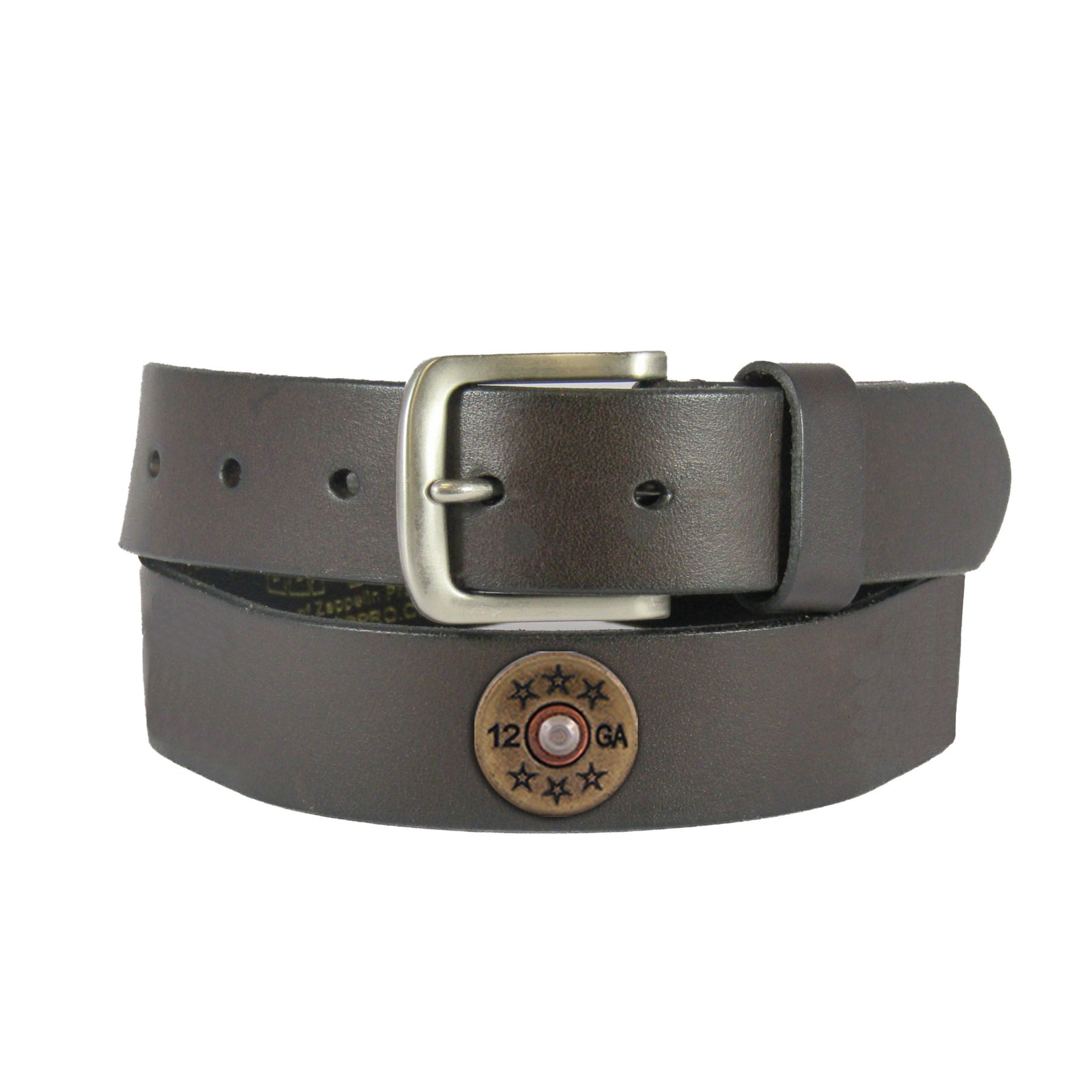 Shotgun Concho Brown Leather Belt from Zep-pro